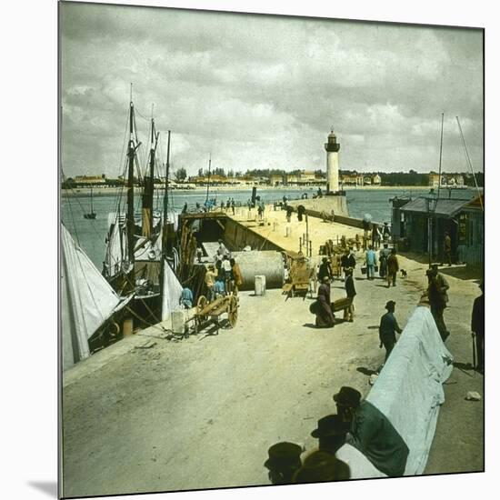 Royan (Charente-Maritime, France), the Port, Circa 1890-1895-Leon, Levy et Fils-Mounted Photographic Print