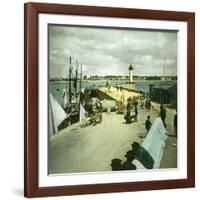 Royan (Charente-Maritime, France), the Port, Circa 1890-1895-Leon, Levy et Fils-Framed Photographic Print