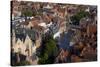 Rozenhoedkaai seen from the top of Belfry Tower (Belfort Tower), UNESCO World Heritage Site, Bruges-Peter Barritt-Stretched Canvas