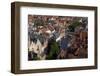 Rozenhoedkaai seen from the top of Belfry Tower (Belfort Tower), UNESCO World Heritage Site, Bruges-Peter Barritt-Framed Photographic Print