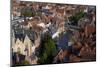 Rozenhoedkaai seen from the top of Belfry Tower (Belfort Tower), UNESCO World Heritage Site, Bruges-Peter Barritt-Mounted Photographic Print