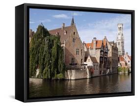 Rozenhoedkaai View, Bruges, Belgium-Kymri Wilt-Framed Stretched Canvas