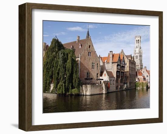 Rozenhoedkaai View, Bruges, Belgium-Kymri Wilt-Framed Premium Photographic Print