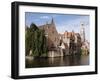 Rozenhoedkaai View, Bruges, Belgium-Kymri Wilt-Framed Premium Photographic Print