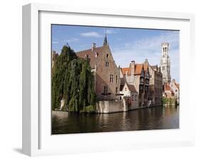 Rozenhoedkaai View, Bruges, Belgium-Kymri Wilt-Framed Premium Photographic Print
