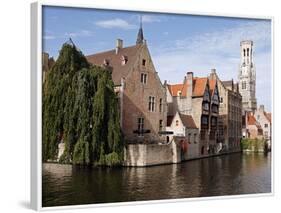 Rozenhoedkaai View, Bruges, Belgium-Kymri Wilt-Framed Photographic Print