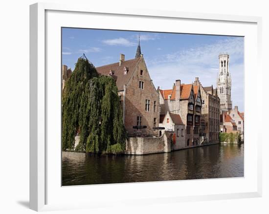 Rozenhoedkaai View, Bruges, Belgium-Kymri Wilt-Framed Photographic Print