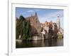 Rozenhoedkaai View, Bruges, Belgium-Kymri Wilt-Framed Photographic Print