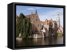 Rozenhoedkaai View, Bruges, Belgium-Kymri Wilt-Framed Stretched Canvas