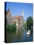 Rozenhoedkai and Belfried, Bruges (Brugge), Unesco World Heritage Site, Belgium-Hans Peter Merten-Stretched Canvas