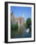 Rozenhoedkai and Belfried, Bruges (Brugge), Unesco World Heritage Site, Belgium-Hans Peter Merten-Framed Photographic Print