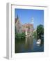 Rozenhoedkai and Belfried, Bruges (Brugge), Unesco World Heritage Site, Belgium-Hans Peter Merten-Framed Photographic Print