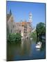 Rozenhoedkai and Belfried, Bruges (Brugge), Unesco World Heritage Site, Belgium-Hans Peter Merten-Mounted Photographic Print