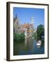 Rozenhoedkai and Belfried, Bruges (Brugge), Unesco World Heritage Site, Belgium-Hans Peter Merten-Framed Photographic Print