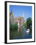 Rozenhoedkai and Belfried, Bruges (Brugge), Unesco World Heritage Site, Belgium-Hans Peter Merten-Framed Photographic Print