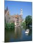 Rozenhoedkai and Belfried, Bruges (Brugge), Unesco World Heritage Site, Belgium-Hans Peter Merten-Mounted Photographic Print