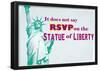 RSVP On The Statue Of Liberty-null-Framed Poster