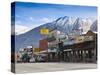 Rt. 395, Main Street, Bishop, Eastern Sierra Nevada Area, California, Usa-Walter Bibikow-Stretched Canvas