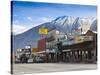 Rt. 395, Main Street, Bishop, Eastern Sierra Nevada Area, California, Usa-Walter Bibikow-Stretched Canvas