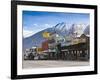 Rt. 395, Main Street, Bishop, Eastern Sierra Nevada Area, California, Usa-Walter Bibikow-Framed Photographic Print