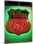 Rt.66 Museum with Phillips 66 Gas Station Sign, St. Louis, Missouri, USA-Walter Bibikow-Mounted Photographic Print