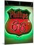 Rt.66 Museum with Phillips 66 Gas Station Sign, St. Louis, Missouri, USA-Walter Bibikow-Mounted Photographic Print