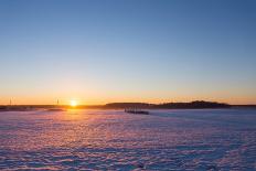 Winter Evening at Countryside-rtsubin-Photographic Print