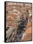 Rua Mayor, Salamanca, Spain-Walter Bibikow-Framed Stretched Canvas