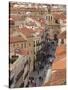 Rua Mayor, Salamanca, Spain-Walter Bibikow-Stretched Canvas