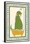 Rub-A-Dub Dino II-Erica J. Vess-Framed Stretched Canvas