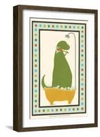 Rub-A-Dub Dino II-Erica J. Vess-Framed Art Print