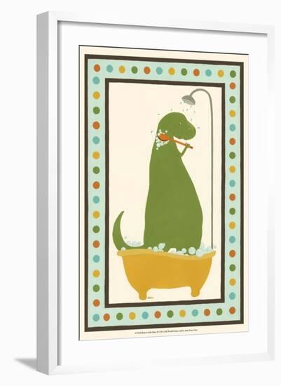 Rub-A-Dub Dino II-Erica J. Vess-Framed Art Print