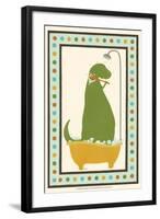 Rub-A-Dub Dino II-Erica J. Vess-Framed Art Print