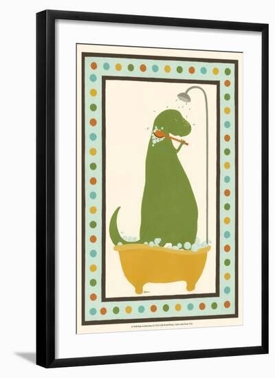 Rub-A-Dub Dino II-Erica J. Vess-Framed Art Print