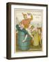 Rub-A-Dub Dub Three Men in a Tub-Edward Hamilton Bell-Framed Art Print