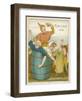 Rub-A-Dub Dub Three Men in a Tub-Edward Hamilton Bell-Framed Art Print