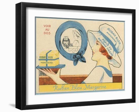 Ruban Bleu Margarine-null-Framed Giclee Print