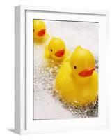 Rubber Ducks in Bath-John Miller-Framed Photographic Print