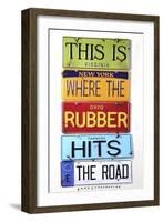 Rubber Hits The Road-Gregory Constantine-Framed Giclee Print