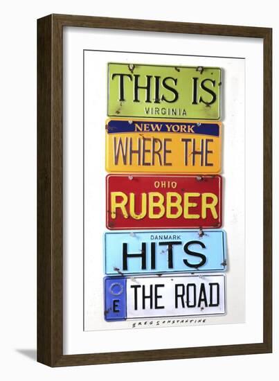 Rubber Hits The Road-Gregory Constantine-Framed Giclee Print