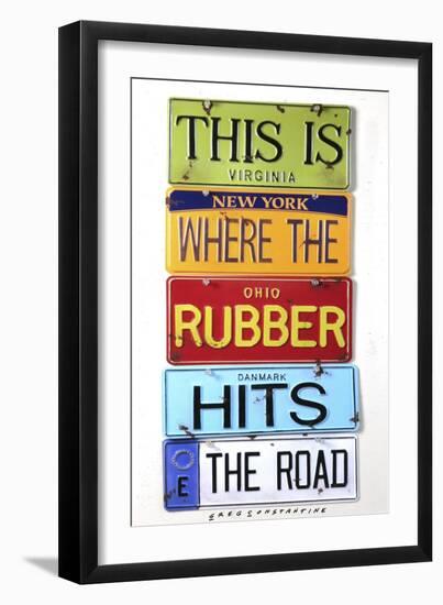 Rubber Hits The Road-Gregory Constantine-Framed Giclee Print