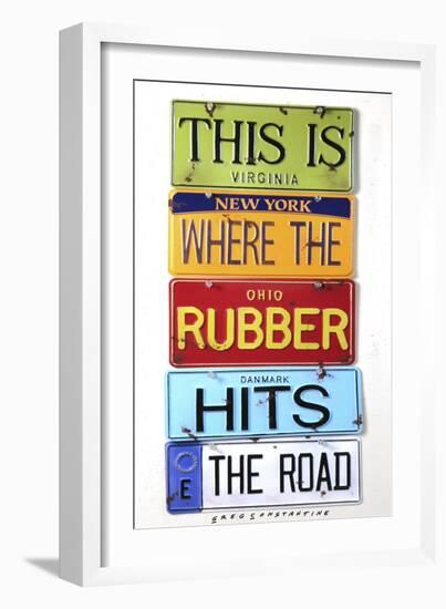 Rubber Hits The Road-Gregory Constantine-Framed Giclee Print