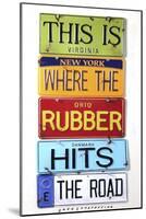 Rubber Hits The Road-Gregory Constantine-Mounted Giclee Print