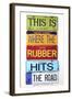 Rubber Hits The Road-Gregory Constantine-Framed Giclee Print