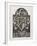 Rubbing of a Cornerstone Depicting Masonic Symbols, Dated 1738-null-Framed Giclee Print