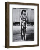Rube Burrows (1854-90) in His Coffin, 1890 (B/W Photo)-American Photographer-Framed Giclee Print