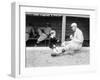 Rube Marquard & Rube Jr., Brooklyn Dodgers, Baseball Photo - New York, NY-Lantern Press-Framed Art Print