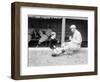 Rube Marquard & Rube Jr., Brooklyn Dodgers, Baseball Photo - New York, NY-Lantern Press-Framed Art Print