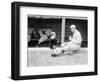 Rube Marquard & Rube Jr., Brooklyn Dodgers, Baseball Photo - New York, NY-Lantern Press-Framed Art Print