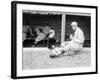 Rube Marquard & Rube Jr., Brooklyn Dodgers, Baseball Photo - New York, NY-Lantern Press-Framed Art Print